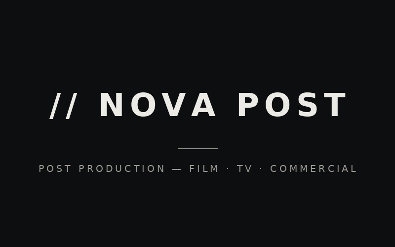 NOVA Post — post production
